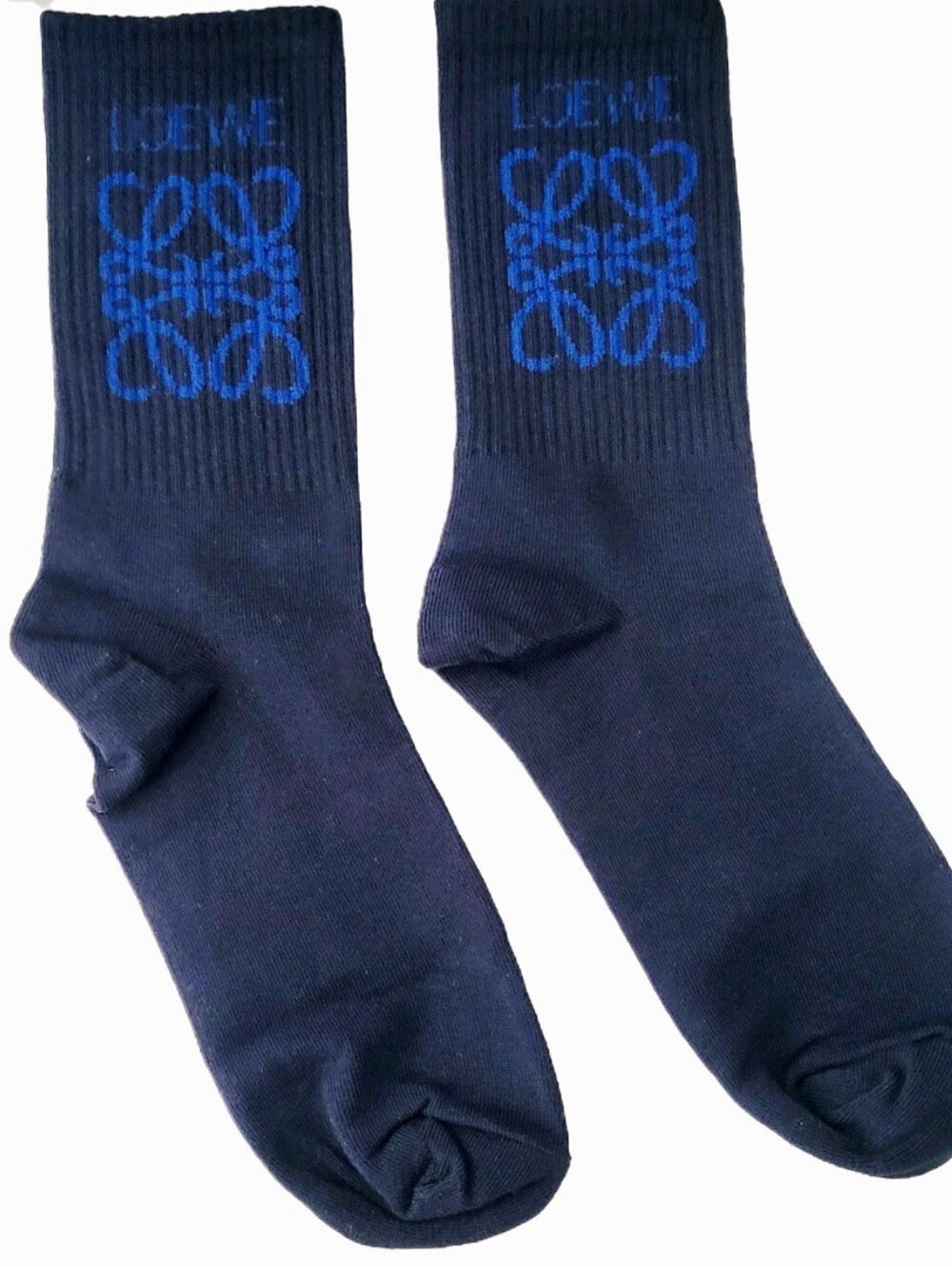 ✨️ LOEWE Navy 🧦 Logo Crew Socks✨️